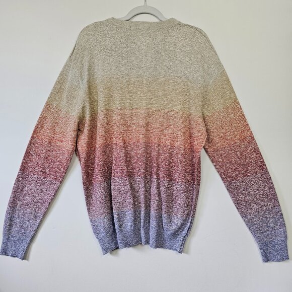 Scotch & Soda Men’s Large Gradient Ombre Knit Sweater - Picture 2 of 6